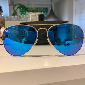 Ray-ban Blue Aviator Sunglasses